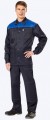 Костюм для защиты от ОПЗ и мех. воздейс. СТАНДАРТ, летний (куртка+брюки, т.-синий с вас. кокеткой) арт. ЗМим-1