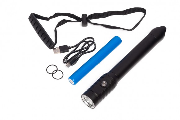 Фонарь Salvimar BLAST X2, 1200 люмен, 1 диод, 2 аккумулятора 18650x2