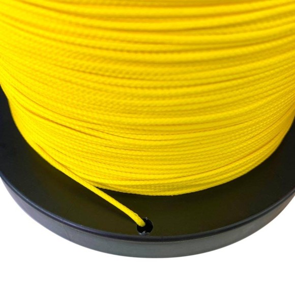 Сверхпрочный(130 кг) Линь Dyneema 1,5 мм жёлтый  