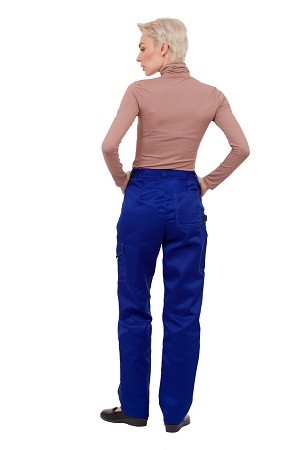 Костюм жен. СТРАЙК летний (куртка+брюки, васильковый с т.синими вставками)